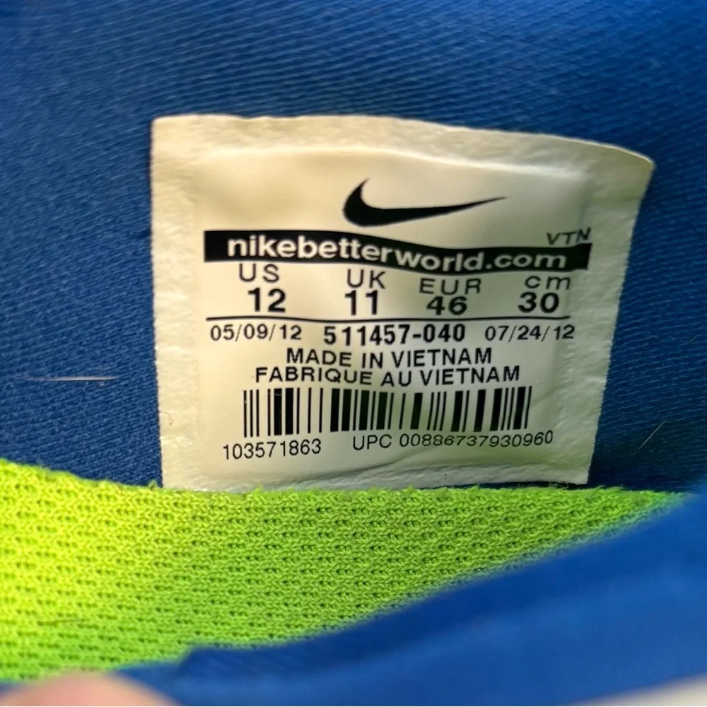 Vintage Nike Free 3.0 Blue and Gray running athletic shoes